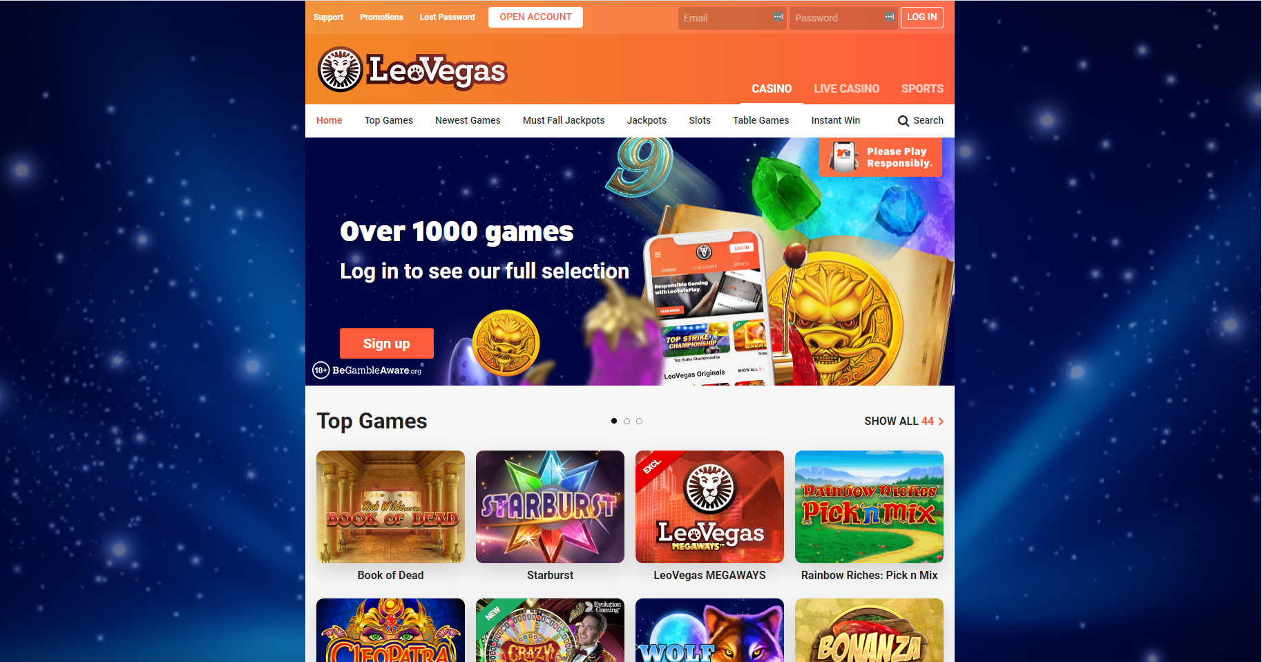 Leovegas casino opiniones